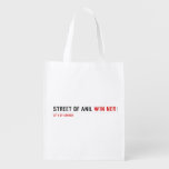 Street of anil  Reusable Bag Reusable Grocery Bags
