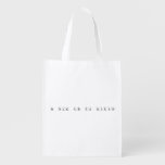 Be calm and do science  Reusable Bag Reusable Grocery Bags