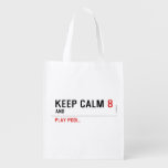 KEEP CALM  Reusable Bag Reusable Grocery Bags