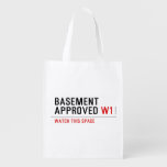 BASEMENT  APPROVED  Reusable Bag Reusable Grocery Bags