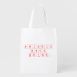 Periodic Table Writer  Reusable Bag Reusable Grocery Bags