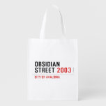 Obsidian Street  Reusable Bag Reusable Grocery Bags
