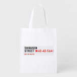 shibusen street  Reusable Bag Reusable Grocery Bags