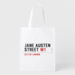 Jane Austen Street  Reusable Bag Reusable Grocery Bags