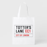 totter's  lane  Reusable Bag Reusable Grocery Bags