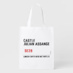 CASTLE  JULIAN ASSANGE    Reusable Bag Reusable Grocery Bags