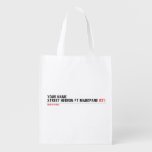 Your Name Street HEBRON ft MABOPANE  Reusable Bag Reusable Grocery Bags