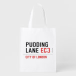 PUDDING LANE  Reusable Bag Reusable Grocery Bags