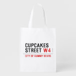 cupcakes Street  Reusable Bag Reusable Grocery Bags