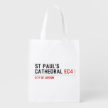 ST PAUL'S CATHEDRAL  Reusable Bag Reusable Grocery Bags