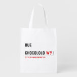 Rue  chocololo  Reusable Bag Reusable Grocery Bags