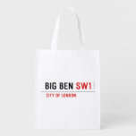 bIG BEN  Reusable Bag Reusable Grocery Bags