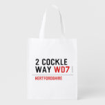 2 Cockle Way  Reusable Bag Reusable Grocery Bags