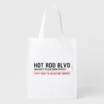 Hot Rod Blvd  Reusable Bag Reusable Grocery Bags