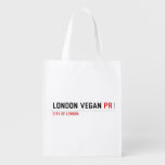 London vegan  Reusable Bag Reusable Grocery Bags