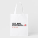 Your Name StreetBariga  Reusable Bag Reusable Grocery Bags