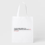 Your Name moeletji Street poshka(lamivano)  Reusable Bag Reusable Grocery Bags
