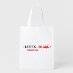 FARZETKİ   Reusable Bag Reusable Grocery Bags