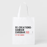 Re-creations- Damian  Chrobak  Reusable Bag Reusable Grocery Bags