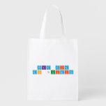 Feliz dia 
 do Quimico  Reusable Bag Reusable Grocery Bags