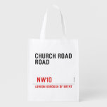 CHURCH ROAD ROAD      Reusable Bag Reusable Grocery Bags
