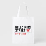 Hello kids  Street  Reusable Bag Reusable Grocery Bags