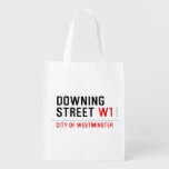 downing street  Reusable Bag Reusable Grocery Bags