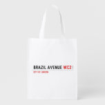 Brazil Avenue  Reusable Bag Reusable Grocery Bags