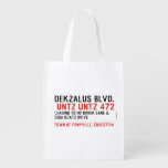 DekZalus Blvd.   Reusable Bag Reusable Grocery Bags