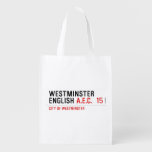 Westminster English  Reusable Bag Reusable Grocery Bags