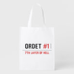 ORDET  Reusable Bag Reusable Grocery Bags