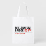 millennium bridge  Reusable Bag Reusable Grocery Bags