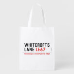 whitcrofts lane  Reusable Bag Reusable Grocery Bags