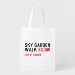 sky garden walk  Reusable Bag Reusable Grocery Bags
