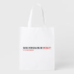 barıs köksalanlar  Reusable Bag Reusable Grocery Bags