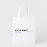 Visiting Number ____  Reusable Bag Reusable Grocery Bags
