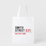 Smith Street  Reusable Bag Reusable Grocery Bags