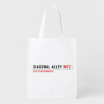 Diagonal Alley  Reusable Bag Reusable Grocery Bags