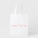 I 
 LOVE  ELIJAH                               Reusable Bag Reusable Grocery Bags