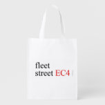 fleet  street  Reusable Bag Reusable Grocery Bags