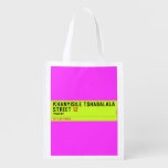 Khanyisile Tshabalala Street  Reusable Bag Reusable Grocery Bags