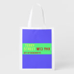  terry Street  Reusable Bag Reusable Grocery Bags