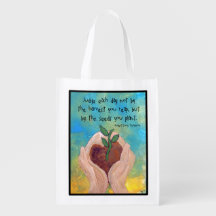 Reusable Bag: Robert Louis Stevenson Quote Art