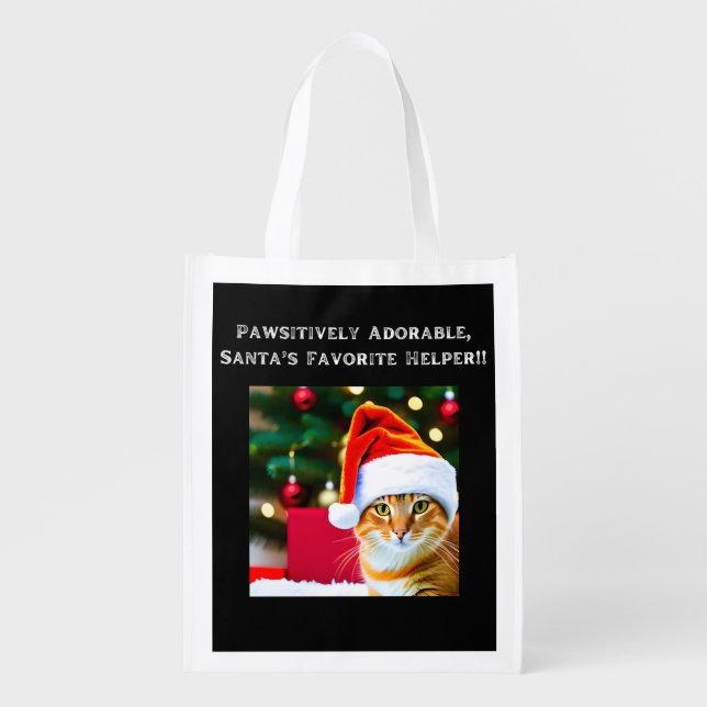 Reusable Christmas gift bag Customizabl (Front)