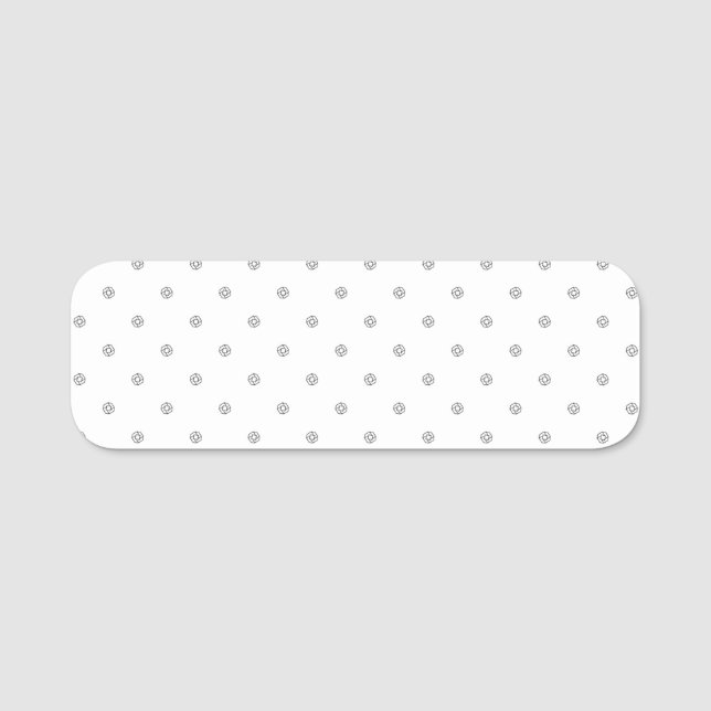 Reusable Dry Erase Event Name Tag (Front)
