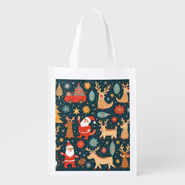 Reusable eco-bag that is always convenient to use grocery bag (Front)