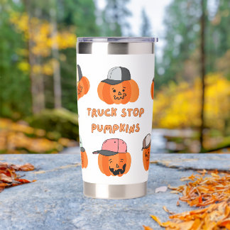 Reusable Fall Coffee Tumbler – Truck Stop Pumpkins
