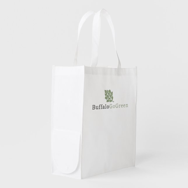Reusable folding grocery bag (Front Side)