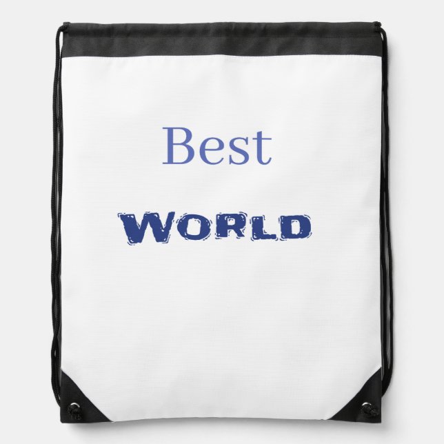 Reusable Grocery Bag best world (Front)