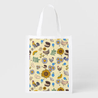 Reusable Grocery Bag in Backyard Chicken Coop